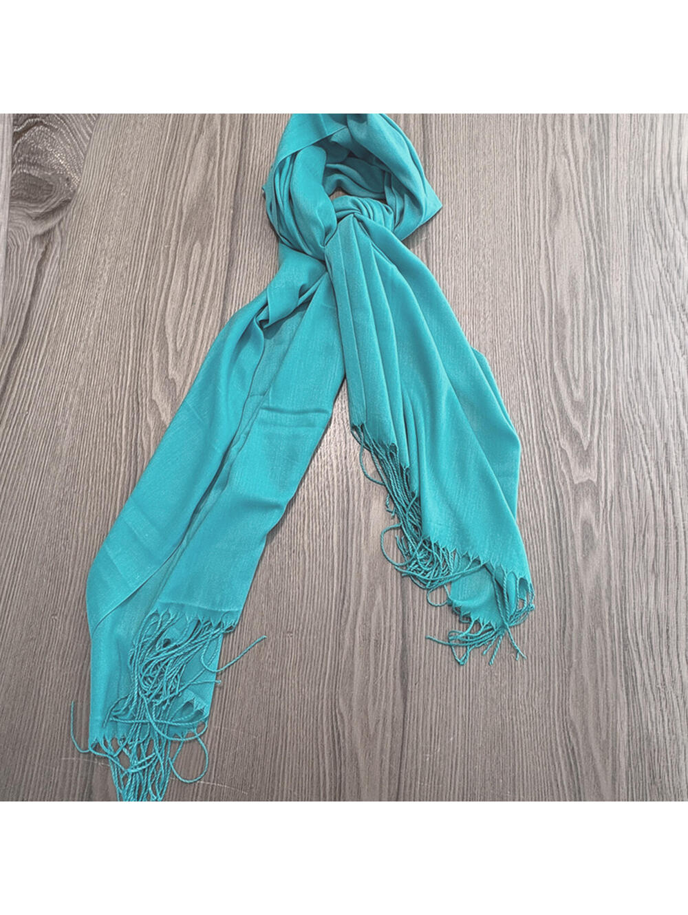 Turquoise Fringe Scarf Shawl Wrap